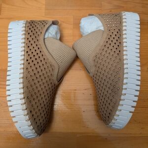 Ilse Jacobsen Tulip Platform Flats Latte/ Tan Size 40 US 9.5-10